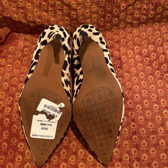 LNWT LINEA PAOLA PENROSE PUMP; STILETTO HEEL, BLACK and CREAM CALF HAiR. CLASSY! - Picture 7 of 12